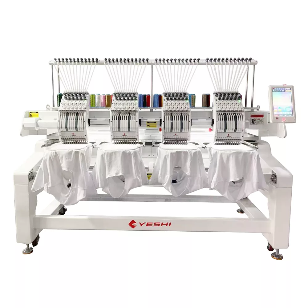 Machine à broder à quatre têtes pour les grosses commandes