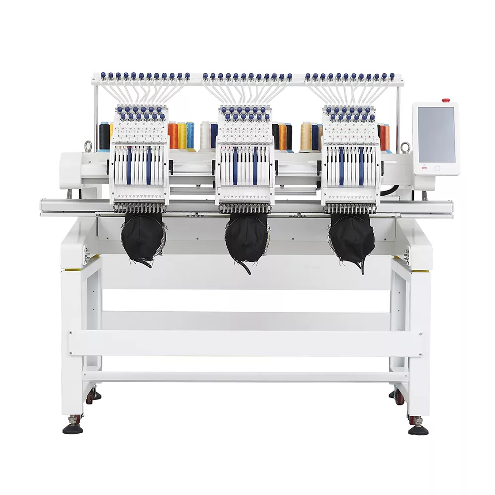 Machine à broder performante à trois têtes