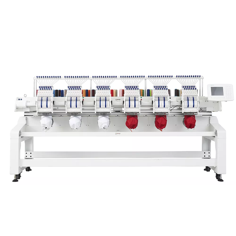 Machine à broder à six têtes avec dispositif spécial
